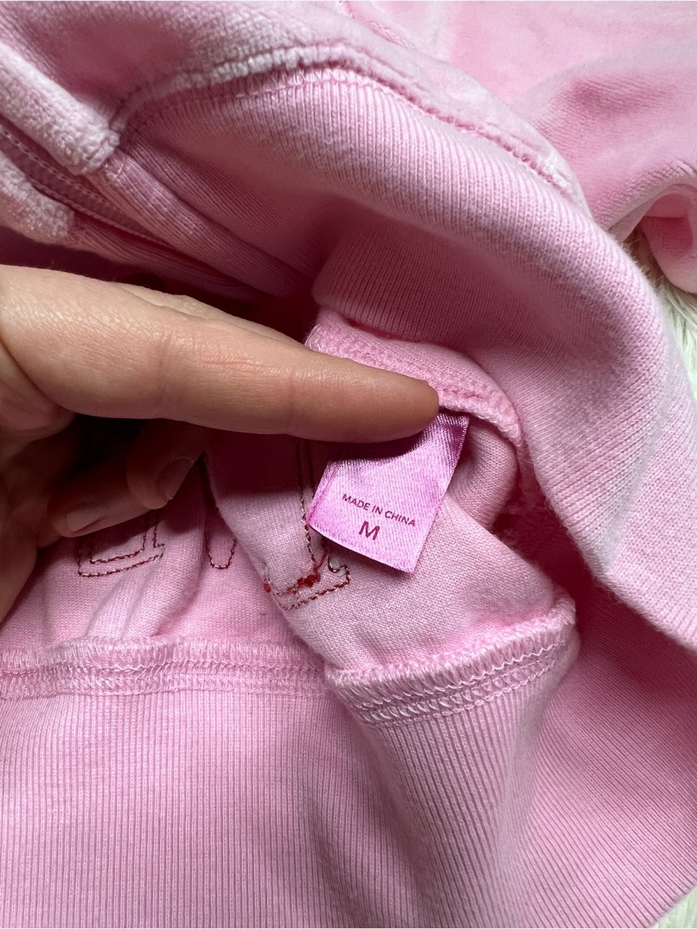 PINK Victoria's Secret Pink Short-Sleeve Hooded Full Zip Jacket Y2K Vintage - Picture 6 of 11